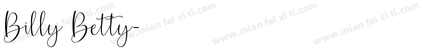 Billy Betty字体转换